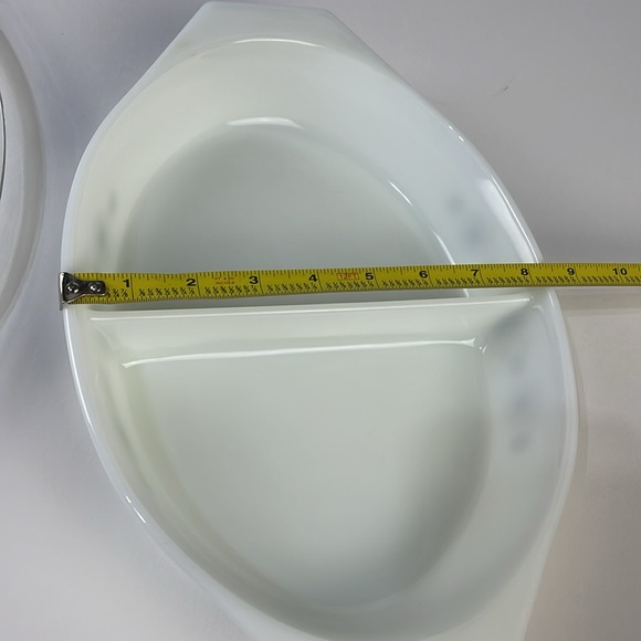 PYREX 1 1/2 Quart Divided Bake Dish “Brown Town and Country Quilt - Picture 12 of 12